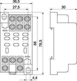 RRM77/3 габаритні розміри RRM77/3 габаритні розміри
