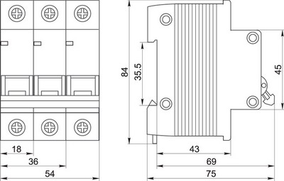 Габаритні розміри ВА-47-29 Габаритні розміри ВА-47-29
