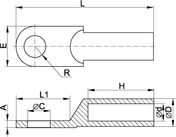 Габарити наконечників IEK Габаритні розміри наконечників ІЕК