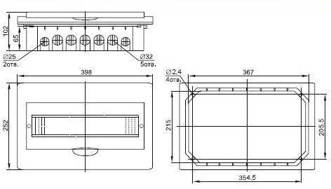 Пластиковый бокс ЩРН-П-24 ЩРН-П-18