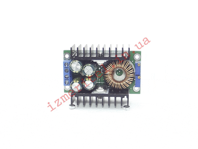 3D огляд Понижуючий перетворювач 9А з регулюванням струму та напруги 3D огляд Понижуючий перетворювач 9А з регулюванням струму та напруги
