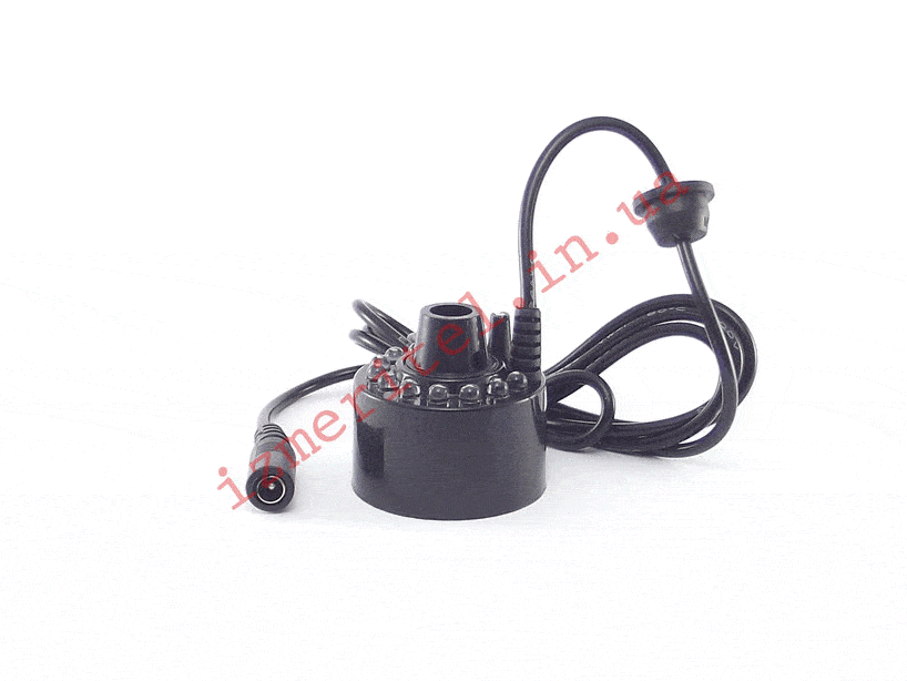 3D огляд Ультразвуковий зволожувач повітря DC 24V (20 мм) з LED підсвіткою 3D огляд Ультразвуковий зволожувач повітря DC 24V (20 мм) з LED підсвіткою