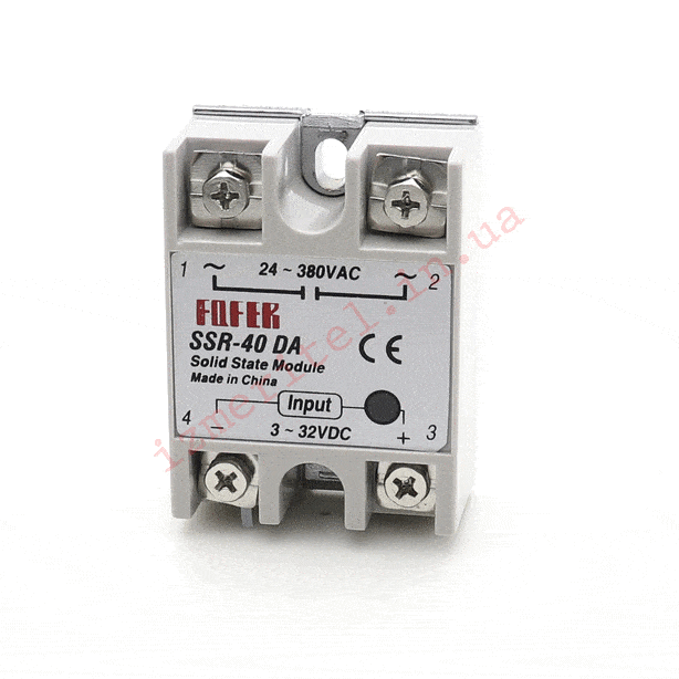 3D обзор Твердотельное реле Fotek SSR-40 DA 3D обзор Твердотельное реле Fotek SSR-40 DA