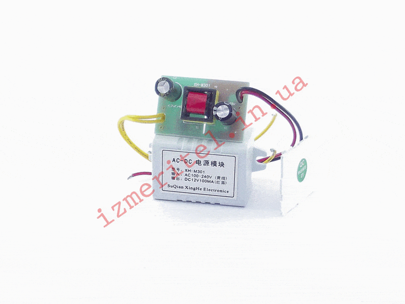 3D обзор Импульсный блок питания 12В 0.1А 1Вт 3D обзор Импульсный блок питания 12В 0.1А 1Вт