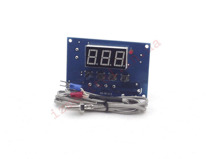 3D обзор Высокотемпературный терморегулятор XH-W1315, 24В, -99...+999 °С 3D обзор Высокотемпературный терморегулятор XH-W1315, 24В, -99...+999 °С