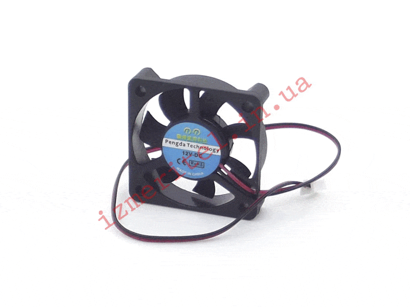 3D обзор Вентилятор 50х50х10мм 12В (2 провода) 3D обзор Вентилятор 50х50х10мм 12В (2 провода)