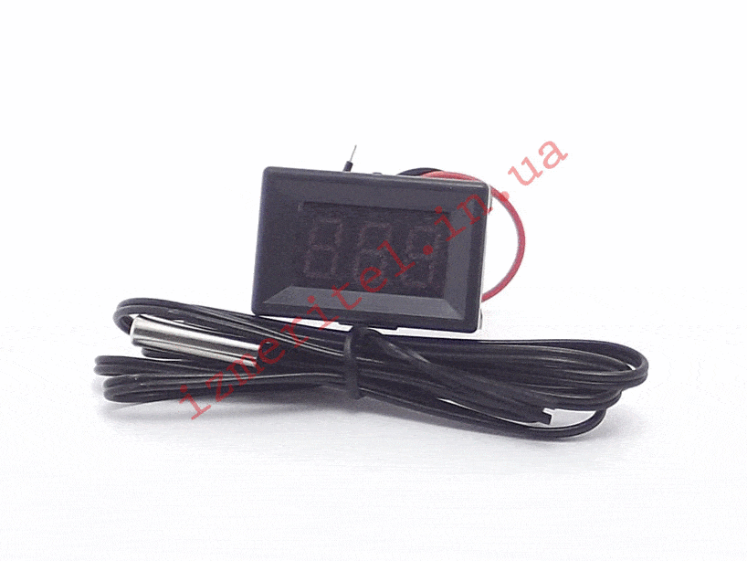 3D огляд Цифровий термометр з виносним датчиком -50...+ 125 °С 3D огляд Цифровий термометр з виносним датчиком -50...+ 125 °С