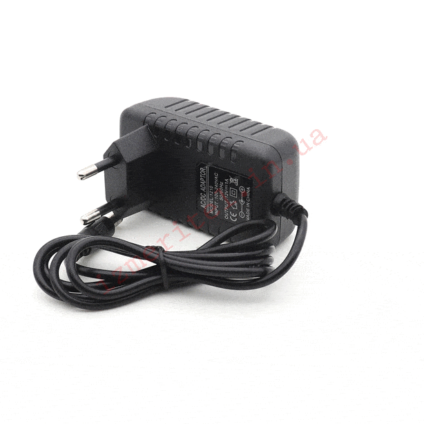 3D огляд Імпульсний блок живлення 12В 1А 12Вт 3D огляд Імпульсний блок живлення 12В 1А 12Вт