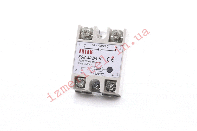 3D огляд Твердотільне реле Fotek SSR-80 DA-H 3D огляд Твердотільне реле Fotek SSR-80 DA-H