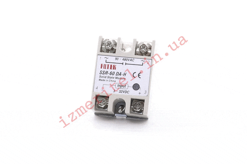 3D обзор Твердотельное реле Fotek SSR-60 DA-H 3D обзор Твердотельное реле Fotek SSR-60 DA-H