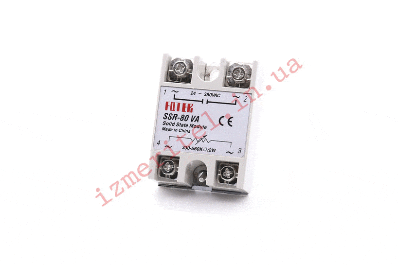 3D огляд Твердотільне реле Fotek SSR-80 VA 3D огляд Твердотільне реле Fotek SSR-80 VA