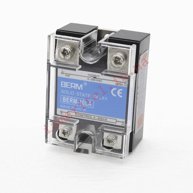 3D огляд Твердотільне реле BERM SSR-10 LA 3D огляд Твердотільне реле BERM SSR-10 LA