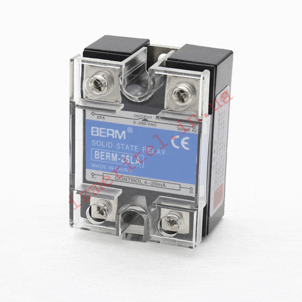 3D огляд Твердотільне реле BERM SSR-25 LA 3D огляд Твердотільне реле BERM SSR-25 LA