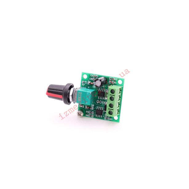3D обзор ШИМ регулятор оборотов двигателя 1803BK DC 2-12 В, 2А 3D обзор ШИМ регулятор оборотов двигателя 1803BK DC 2-12 В, 2А