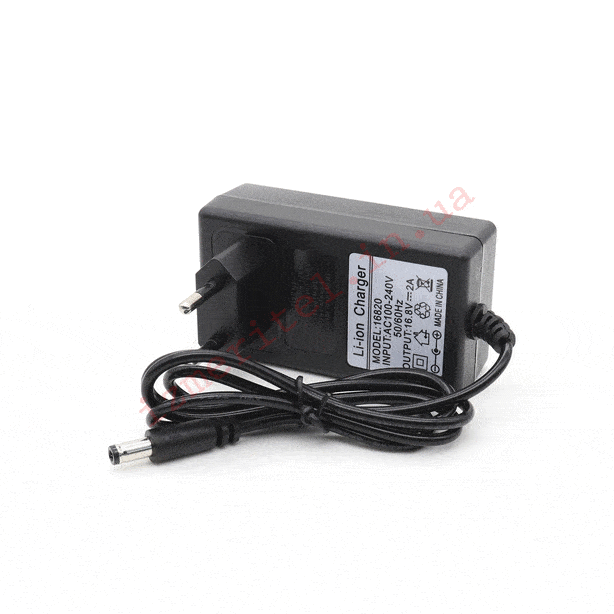 3D огляд Зарядний пристрій для 4s збірки Li-ion, Li-Pol 16.8В 2A 3D огляд Зарядний пристрій для 4s збірки Li-ion, Li-Pol 16.8В 2A