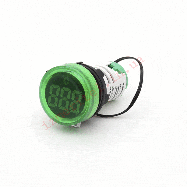 3D огляд Термометр круглий VaneAims FXB16-22DST Зелений -25...+150 °C 3D огляд Термометр круглий VaneAims FXB16-22DST Зелений -25...+150 °C