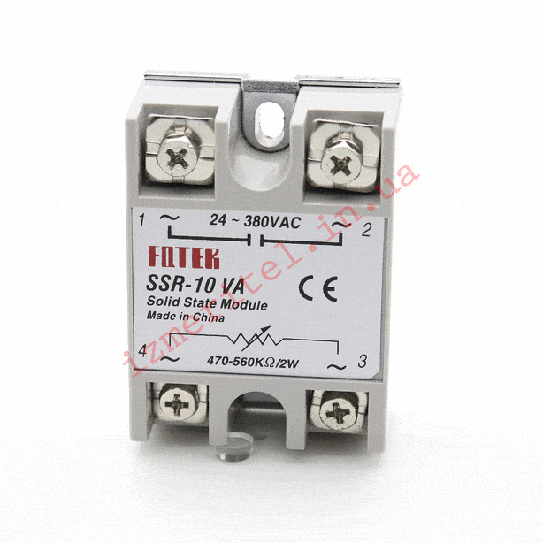 3D огляд Твердотільне реле Fotek SSR-10 VA 3D огляд Твердотільне реле Fotek SSR-10 VA