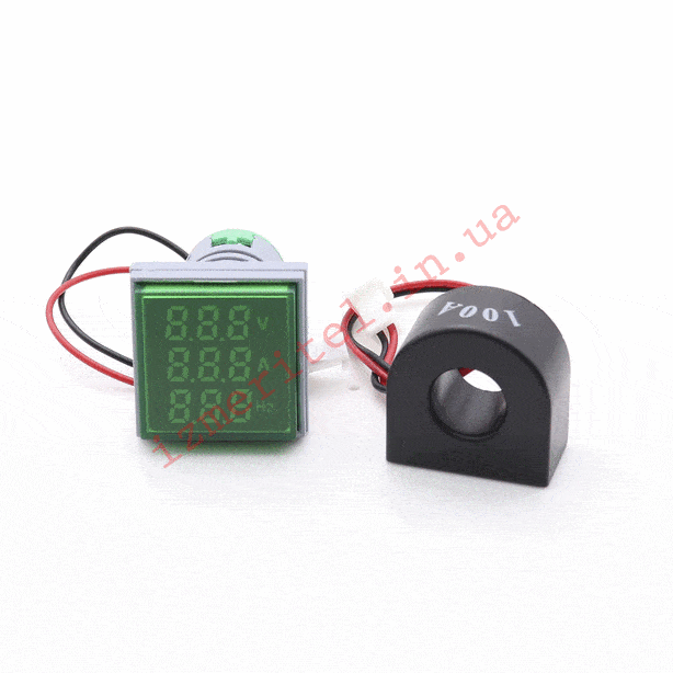 3D огляд Цифровий вольтметр амперметр частотомір для генератора VaneAims FXB16-22FSVAH Зелений 3D огляд Цифровий вольтметр амперметр частотомір для генератора VaneAims FXB16-22FSVAH Зелений