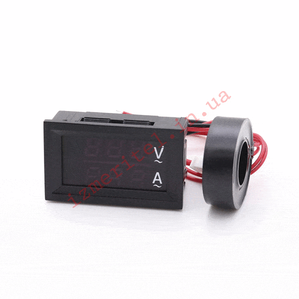 3D огляд Цифровий вольтметр амперметр AC 50-500В 100A для вимірювання змінного струму 3D огляд Цифровий вольтметр амперметр AC 50-500В 100A для вимірювання змінного струму