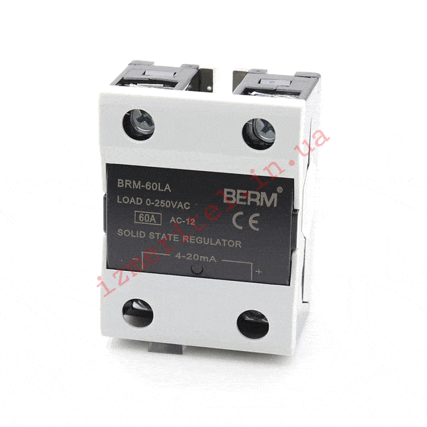3D огляд Твердотільне реле BERM SSR-60 LA (BRM SSR-60 LA) 3D огляд Твердотільне реле BERM SSR-60 LA (BRM SSR-60 LA)