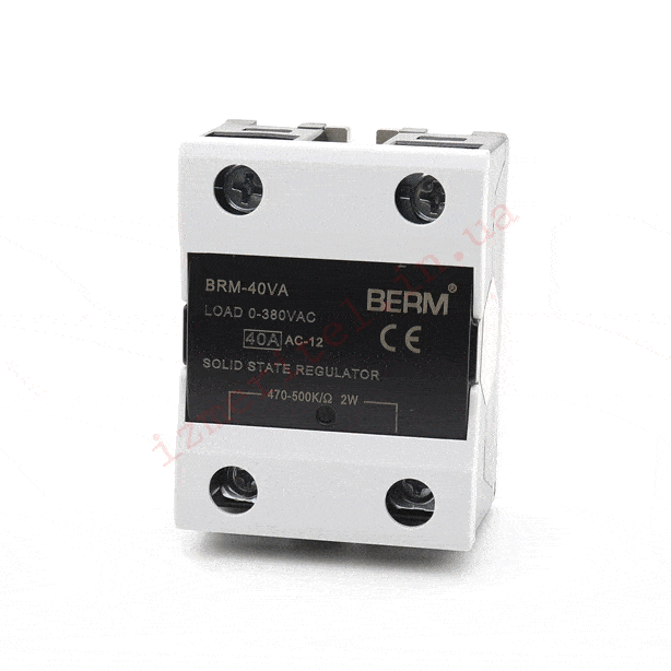 3D огляд Твердотільне реле BERM SSR-40 VA 3D огляд Твердотільне реле BERM SSR-40 VA