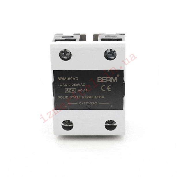 3D огляд Твердотільне реле BERM SSR-60 VD 3D огляд Твердотільне реле BERM SSR-60 VD