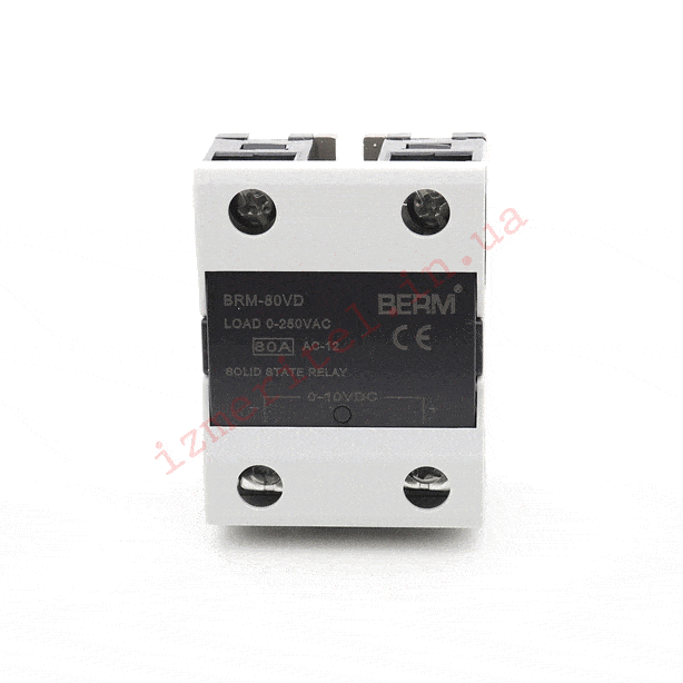 3D огляд Твердотільне реле BERM SSR-80 VD 3D огляд Твердотільне реле BERM SSR-80 VD