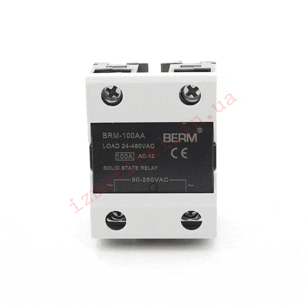 3D огляд Твердотільне реле BERM SSR-100 AA 3D огляд Твердотільне реле BERM SSR-100 AA