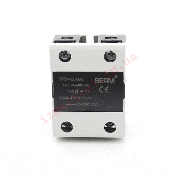 3D огляд Твердотільне реле BERM SSR-120 AA 3D огляд Твердотільне реле BERM SSR-120 AA
