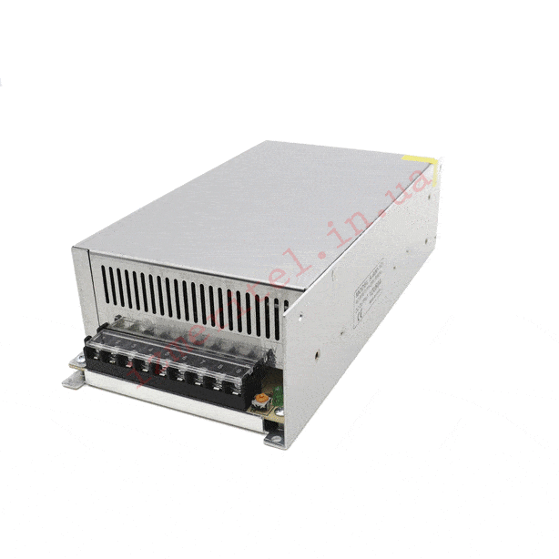 3D огляд Імпульсний блок живлення 12В 50А 600Вт 3D огляд Імпульсний блок живлення 12В 50А 600Вт