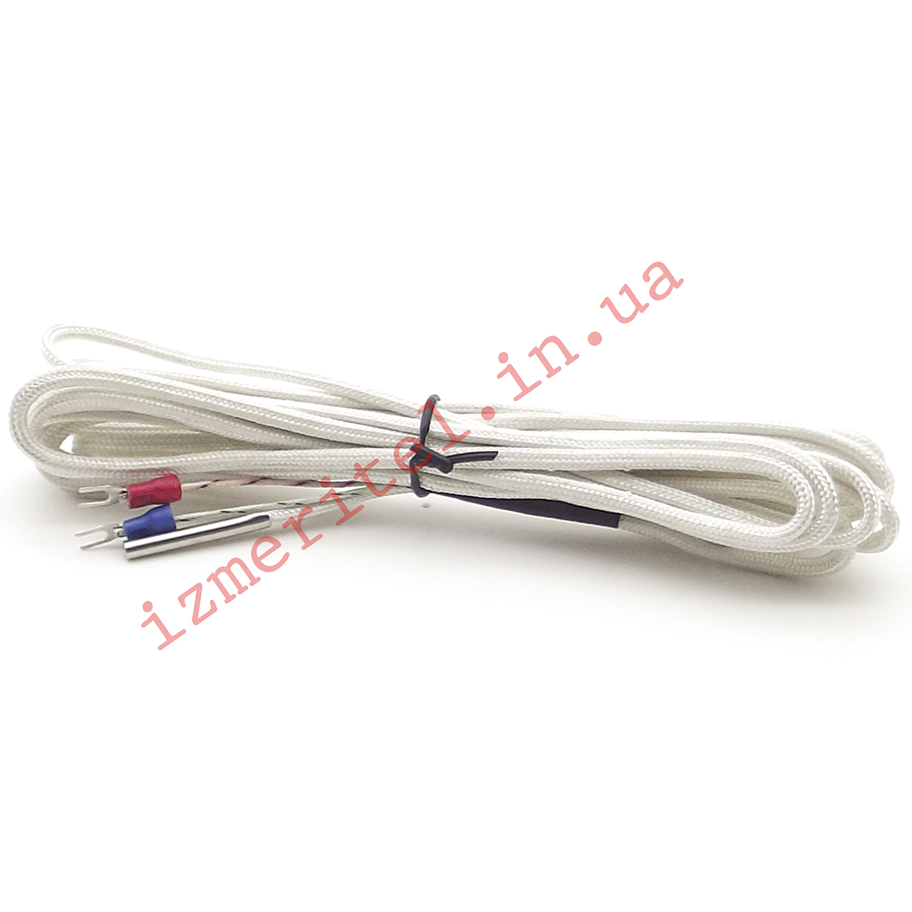 Датчик температуры, термопара тип K (0...800°C), гильза 4 мм, T141, 5 метров