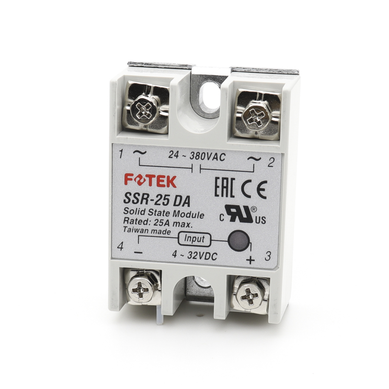 Оригінальне однофазне твердотільне реле FOTEK SSR-25 DA