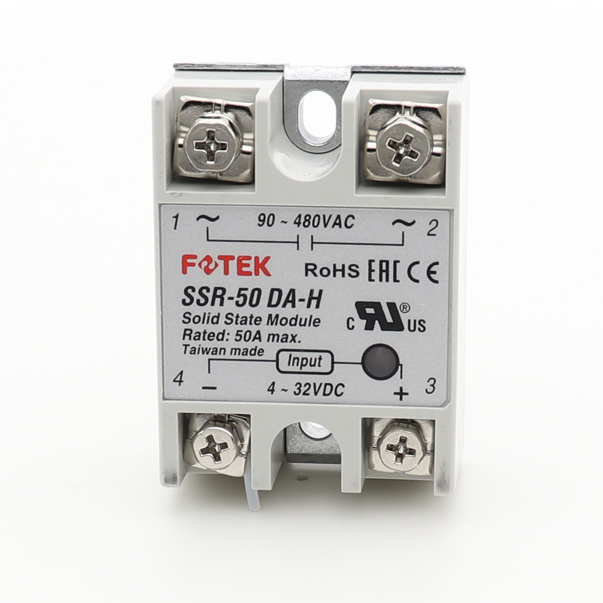Оригинальное однофазное твердотельное реле FOTEK SSR-50 DA-H