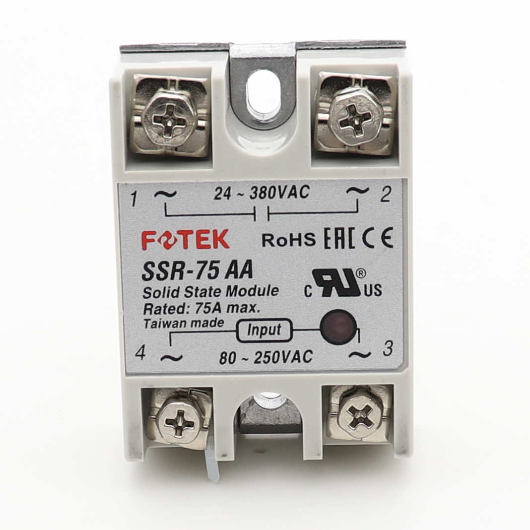 Оригінальне однофазне твердотільне реле FOTEK SSR-75 AA