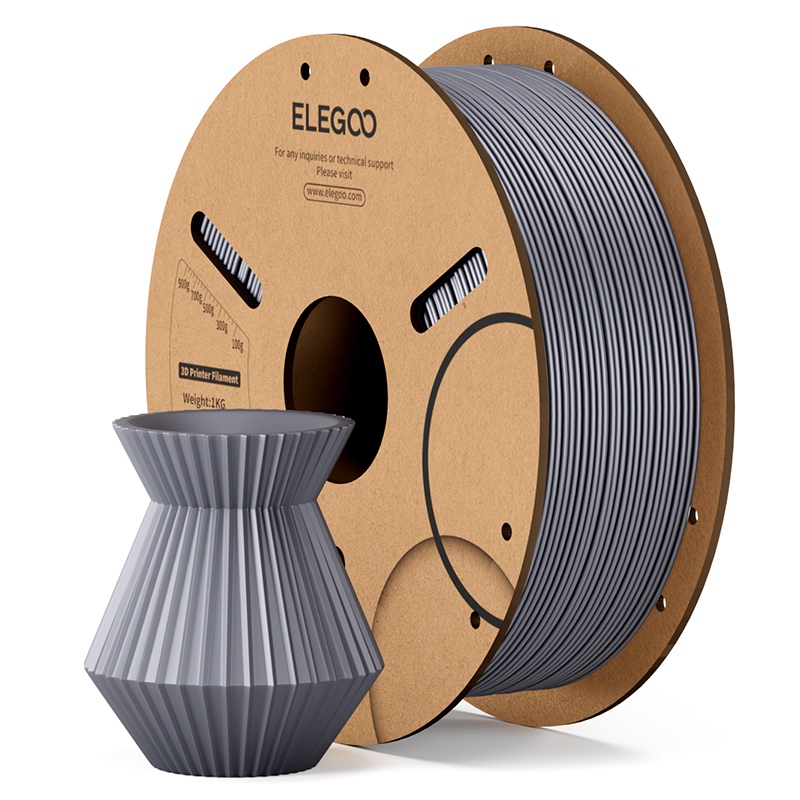 PLA-пластик Elegoo Filament для 3D принтера 1.75 мм, 1кг, Серый