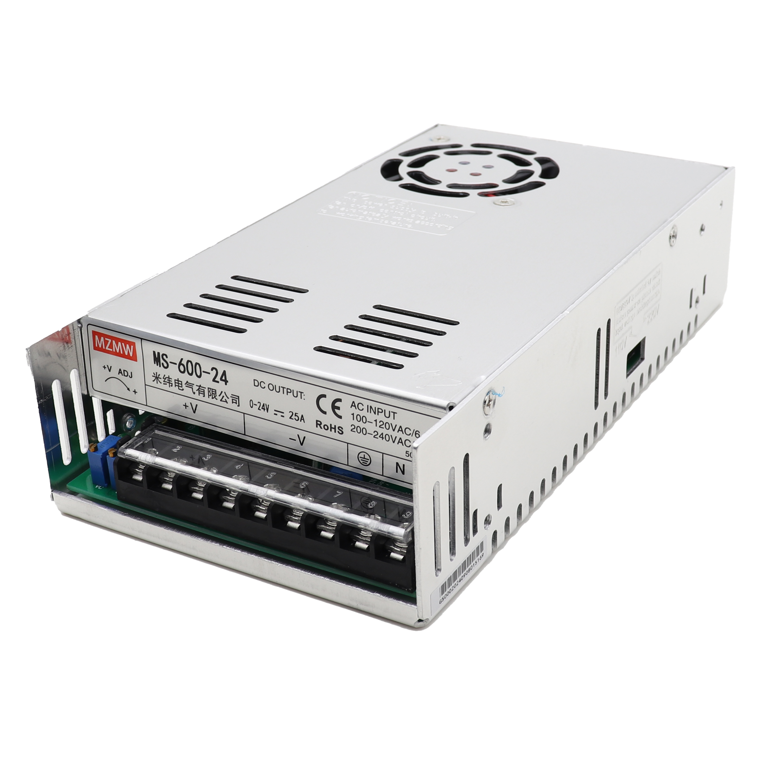 Зарядний пристрій MZMW MS-600-24, 0-29В, 25А, 600Вт