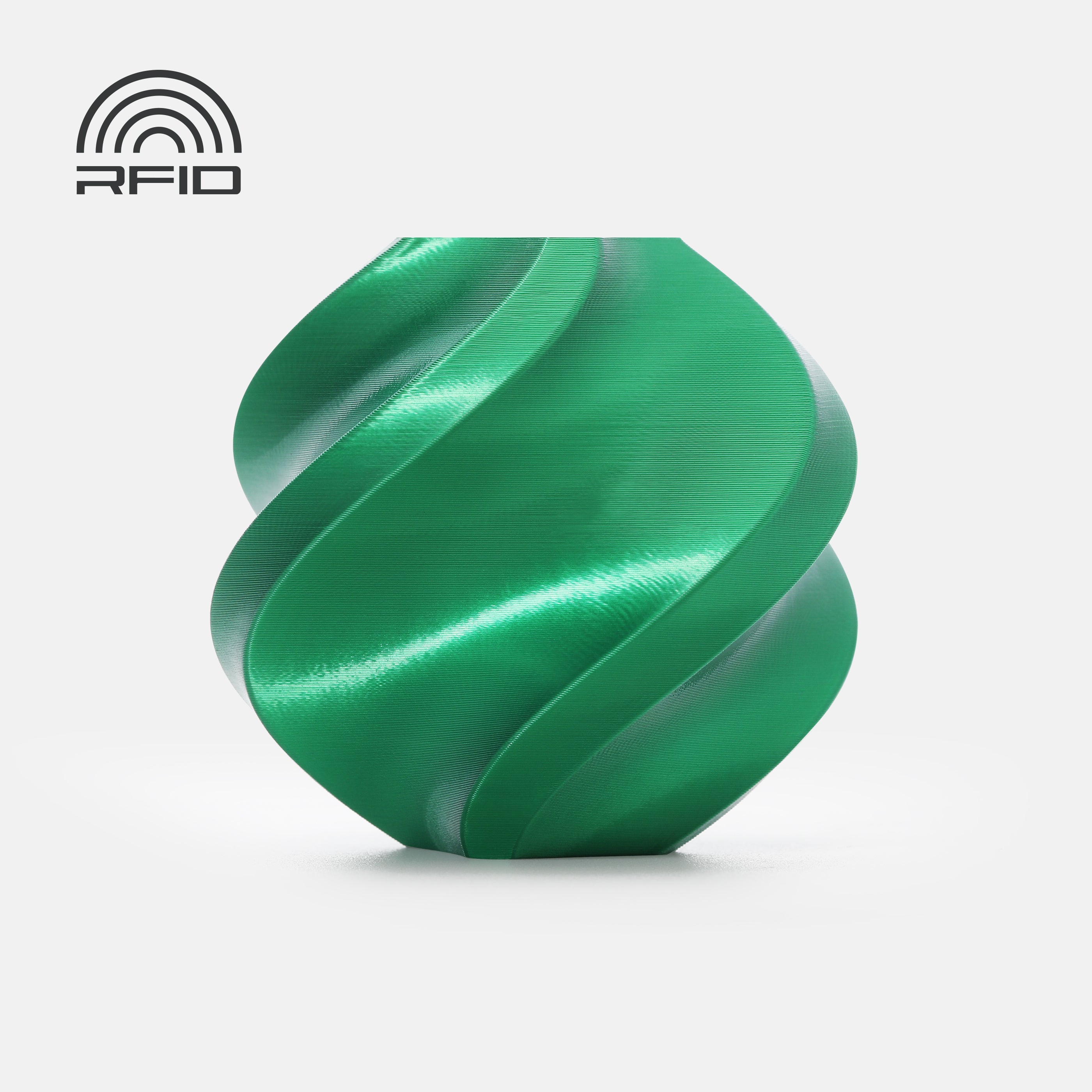 Пластик Bambu Lab PLA Silk+ Candy Green (13506), с катушкой