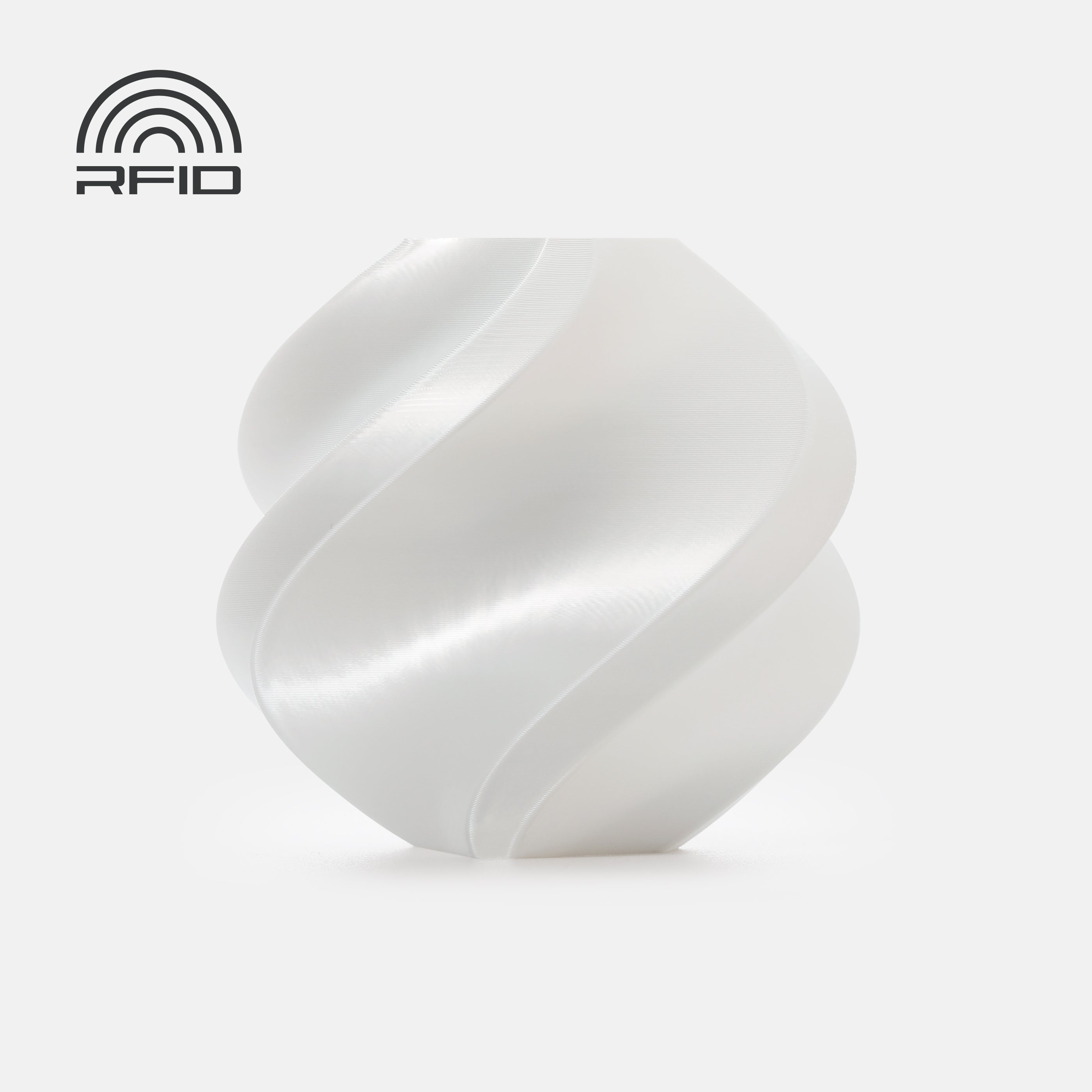 Пластик Bambu Lab PLA Silk+ White (13110), с катушкой