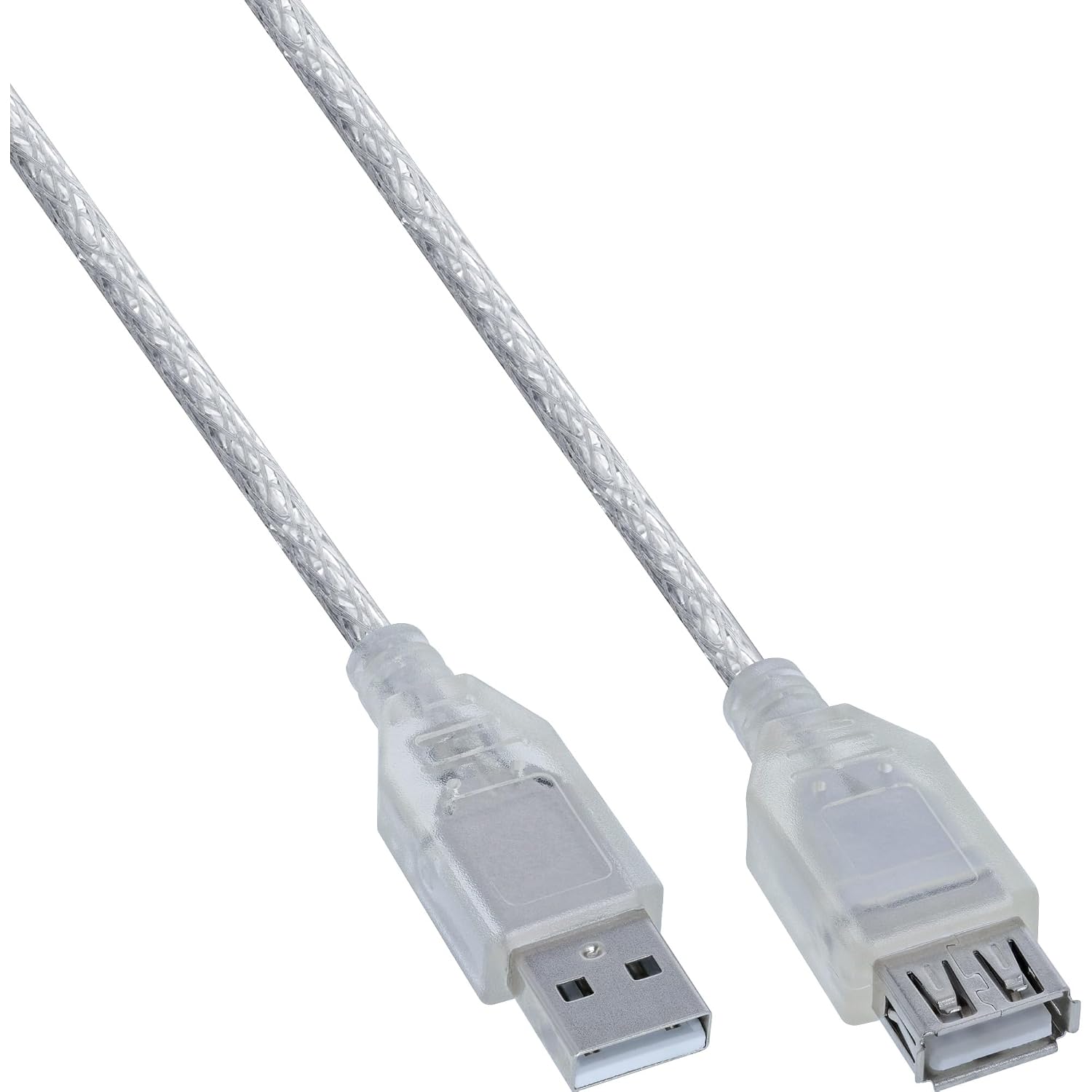 Удлинительный кабель InLine 34603 USB 2.0, штекер/розетка, тип A, прозрачный, 3 м