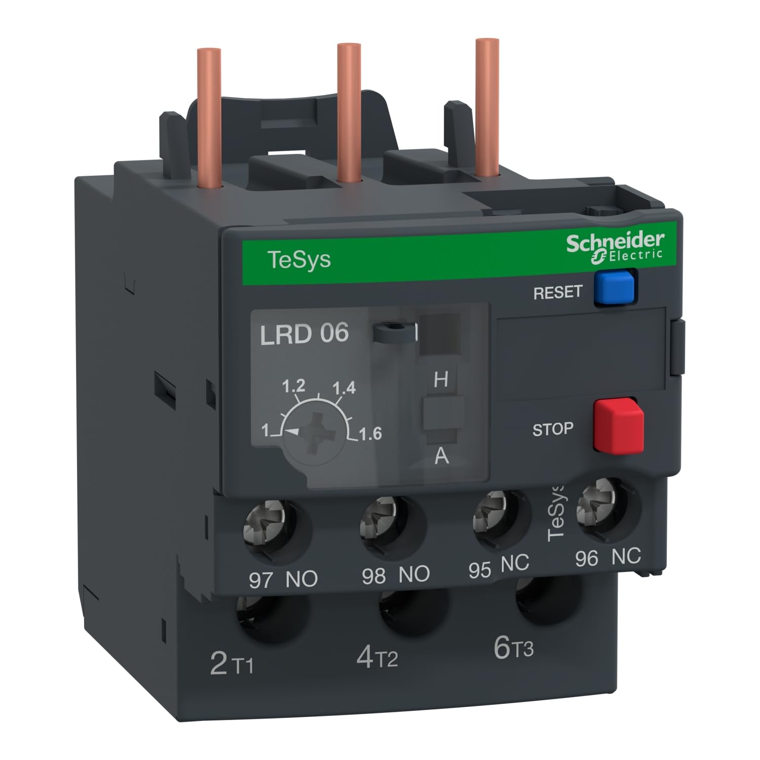 Schneider Electric - TeSys LRD - тепловое реле - 1,1,6 А - класс 10 А - LRD06