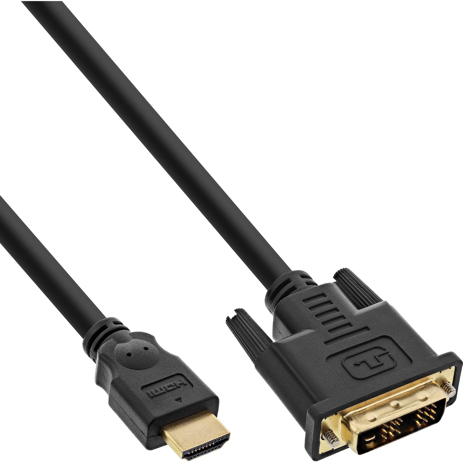 Кабель InLine 17662P HDMI-DVI, позолоченные контакты, HDMI-разъем на DVI 18+1, 2 м