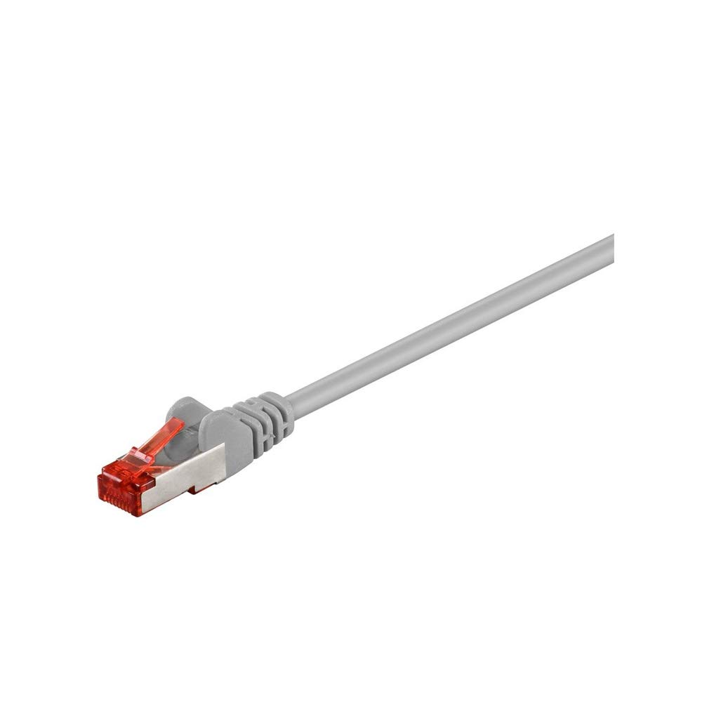Патч-кабель Goobay 93570 CAT 6, S/FTP (PiMF), сірий, мідний мікс CCA