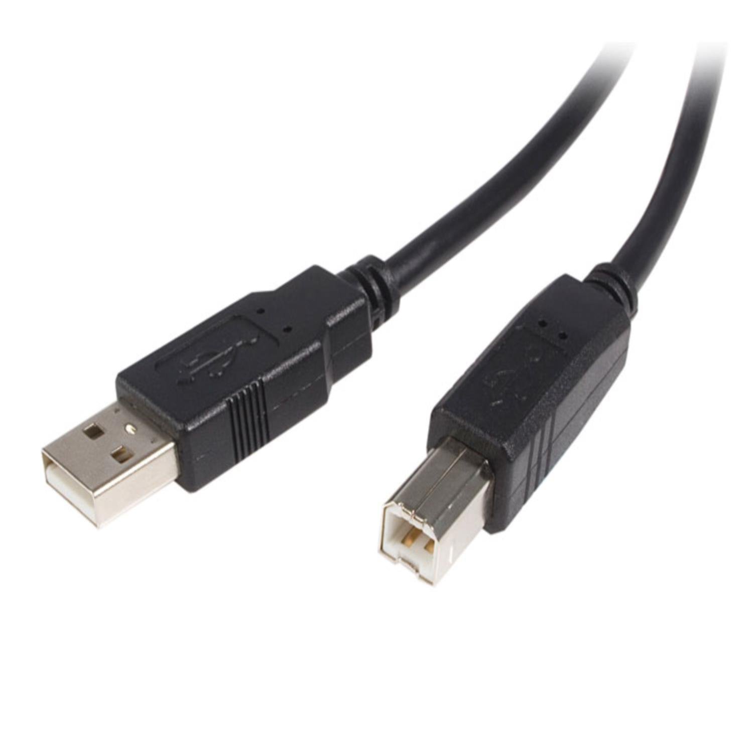 Кабель StarTech.com USB 2.0 A-B (5 м - нержавіюча сталь/нержавіюча сталь) чорний