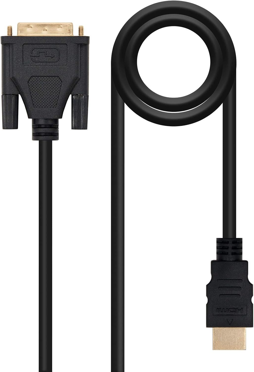 Nanocable 10.15.0502 — кабель DVI-HDMI, штекер, DVI18+1/M-HDMI A/M, черный, время отклика 1,8 мс