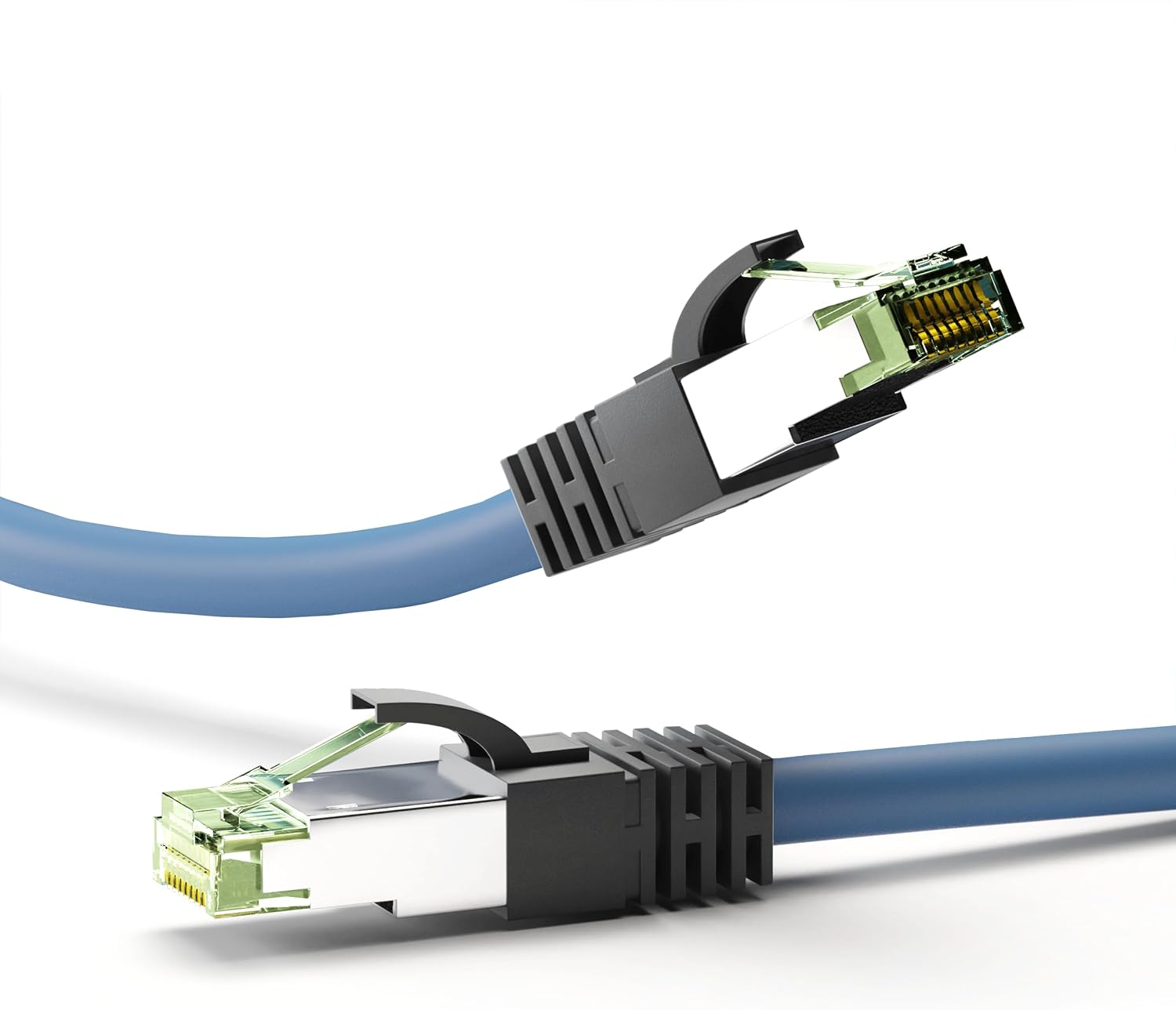 Патч-кабель Goobay 45664 RJ45 Raw Cable CAT 8.1 S/FTP/RJ45 Plug/8K Gaming PS5 Playstation 5/2000MHz/OFC Network Cable/Blue/LAN Cab