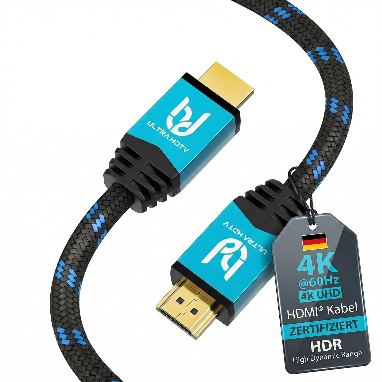 Кабель HDMI Ultra HDTV 4K — высокоскоростной кабель HDMI 2.0b длиной 3 метра — сертифицирован премиум-класса — 18 Гбит/с — 4K@60 Г