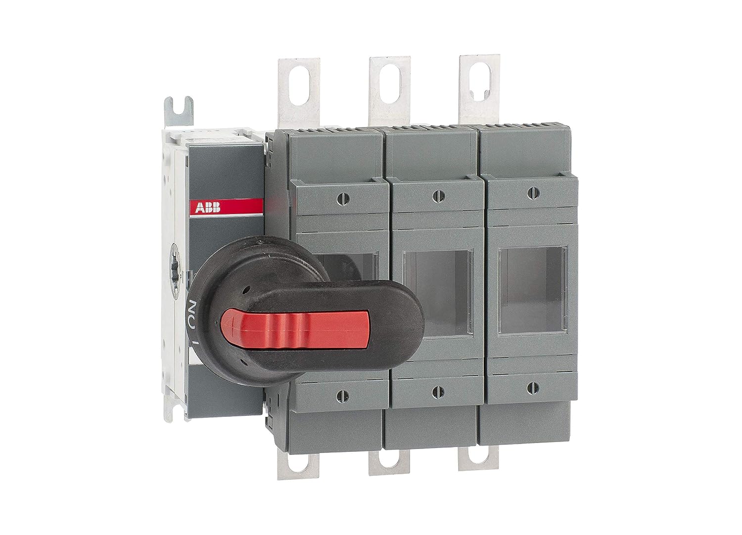 Предохранитель ABB OS200B03P, фронтальное питание, 3 полюса, британский стандарт, B1-B2, рукоятка и вал в комплекте (ABBOS200B03P)