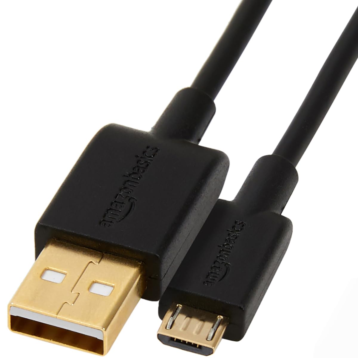 З'єднувальний кабель Amazon Basics 7A82V4, USB 2.0, USB-A штекер до Micro USB B штекера (1 шт.), 0,9 м, чорний