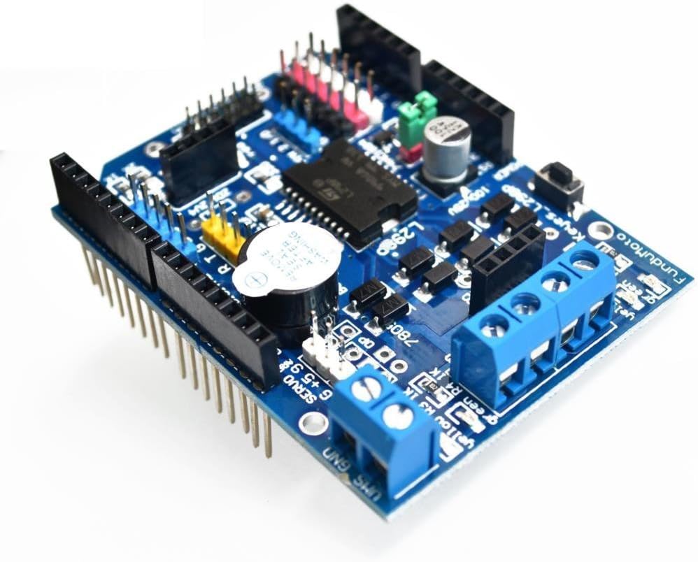 Модуль драйвера двигателя DollarTek L298P, плата расширения H-моста, мощный контроллер шагового двигателя с постоянным током для A