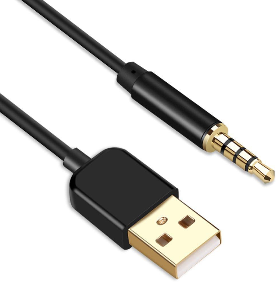 Кабель AGPTEK USB — 3,5 мм Jack, USB 2.0 Male, кабель для синхронизации данных и зарядки, адаптер для MP3- и MP4-плееров, диктофон